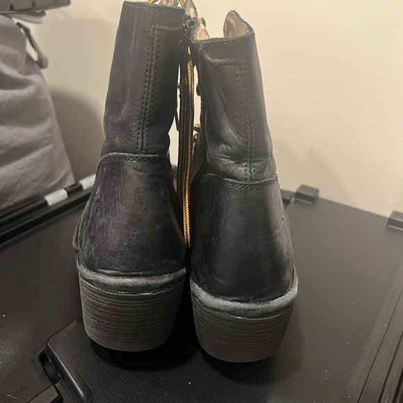 Fly London Ygot Lace Up Wedge Boot - Picture 5 of 8